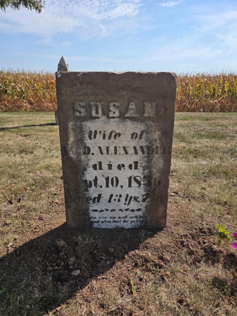 Memorial before cleaning